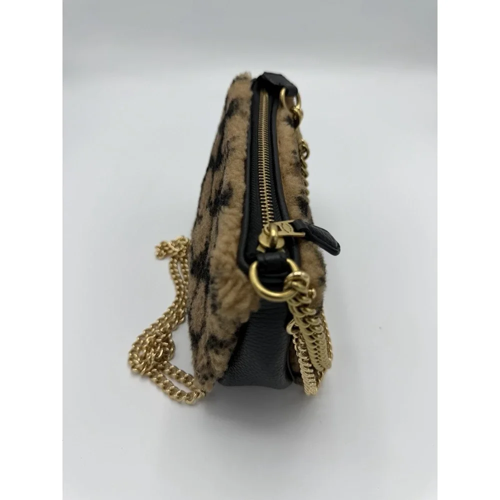 Coach X Jennifer Lopez Signature Shearling Nolita 19 Cheetah Print Rare